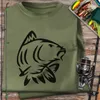 HUNT-G61 T-shirt für Angler Herren aus Baumwolle - Grün, Produktbild-Vorschau 4