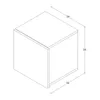 Hängeschrank CALABRINI C-03 Schrank 34x34 cm Wandschrank Produktbild-Vorschau 2