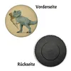 Dino mit Schultüte Magnet rund Produktbild-Vorschau 2