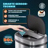 MONZANA® Mülleimer mit Sensor Küche 50L Edelstahl Automatik Produktbild-Vorschau 3
