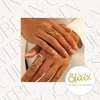 XCOAST Ring - verstellbar, Edelstahl, Gold, Wellen-Design - Produktbild-Vorschau 4