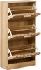 BELIANI Schuhschrank Hellbraun Holz u. MDF-Platte Holzoptik Produktbild-Vorschau 5