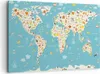Bild auf Leinwand - Leinwandbild - Geographie Globus Grafik Produktbild-Vorschau 1