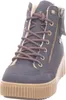 A single blue women's boot is shown against a white background. Voir les images du produit