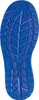 The sole of a blue shoe is shown from an underneath view. Produktbild-Vorschau