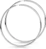 MATERIA 925 Silber Creolen Ohrringe Ringe 70mm groß - Produktbild-Vorschau 1