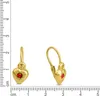 Zeeme for Kids Ohrringe Gold 333 Motiv Herz Produktbild-Vorschau 2