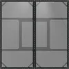 vidaXL Gartentisch mit Glasplatte Schwarz 80x80x75 cm Poly Produktbild-Vorschau 6
