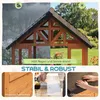 AIYAPLAY Spielhaus Outdoor Kinderspielhaus aus Holz mit Produktbild-Vorschau 6