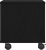 A side view of a black printer stand with wheels. Anteprima dell’immagine prodotto