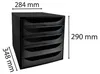 Exacompta ECOBOX organizer z 5 szufladami czarny Podgląd zdjęcia produktu 3