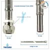 tecuro Sanitär Verbindungsschlauch 3/8 QV x Rohrstutzen Ø Produktbild-Vorschau 3