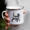 Katzen Mama Emaille-Tasse Katzenbesitzer Katzenmama Produktbild-Vorschau 4