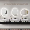 HOMCOM asymmetrische badspiegel met LED-verlichting, 70 x Productafbeelding-voorbeeld 6