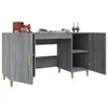 vidaXL Psací stůl Grey Sonoma 140x50x75 cm výrobek z Náhled obrázku produktu 4