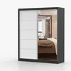 Schwebetürenschrank Kleiderschrank Schrank 183 cm Produktbild-Vorschau 2