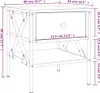 vidaXL Noční stolky 2 ks Sonoma dub 40x42x45 cm výrobek z Náhled obrázku produktu 8