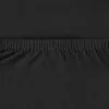 A close-up view of black fabric with an elasticated hem. Produktbild-Vorschau