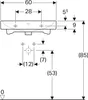 Geberit iCon Waschtisch 600 × 485 mm weiß, 124060000 Produktbild-Vorschau 9
