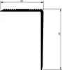 (18,98EUR/m) 30 x 42 x 1000 mm Treppenwinkel schwarz Produktbild-Vorschau 4
