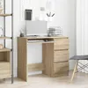 vidaXL Schreibtisch Sonoma-Eiche 90x45x76 cm Holzwerkstoff Produktbild-Vorschau 2