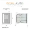 Diagram and technical details of a bathroom cabinet. Produktbild-Vorschau
