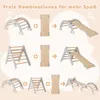 Collage showing different combinations of children's climbing toys. Voir les images du produit