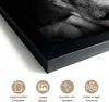 MuchoWow® MuchoWow® Gerahmtes Poster Tierprofil schlafender Produktbild-Vorschau 3
