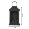 EASYmaxx LED-Laterne Flamme Metall 4,5V, schwarz A-Ware Produktbild-Vorschau 2