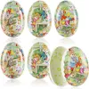 com-four® 6x Osterei zum Befüllen - Bunte Fülleier für Produktbild-Vorschau 1