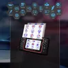 A car diagnostic tool is displayed with various function icons. Produktbild-Vorschau