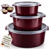 Mikrowellengeschirr 3er Set Mikrowellen Schalen Menüteller Produktbild-Vorschau 1