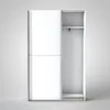 Fast Schiebetürenschrank 125 cm Weiß Produktbild-Vorschau 8