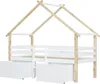 Sweiko Lit d'enfant, Lit mi-hauteur, Lit de maison avec Voir les images du produit 12