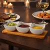 Dipschalen Set 4er mit Bambus Tablett Keramik Schalen Tapas Produktbild-Vorschau 11