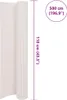 vidaXL Záhradný plot obojstranný 110x500 cm biely Náhľad obrázku produktu 5