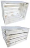 Two views of a vintage-style wooden crate. Produktbild-Vorschau