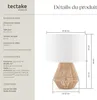 Lampe de chevet LIGNEA LUX en jute au style bohème 60W - Voir les images du produit 6