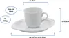Espressotasse Oval Porzellan weiß  - 6er Set - Mokkatassen Produktbild-Vorschau 3