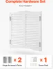 SucceBuy drzwi do salonu 900x28x900 mm, drzwi wahadłowe z Podgląd zdjęcia produktu 6