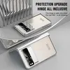 Two phone cases are shown in a studio setting with a metallic background. Produktbild-Vorschau