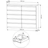 Komoda 160 cm, 10 zásuviek, skriňa FRAMIRE R-160-S10, biela Náhľad obrázku produktu 13