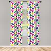 ABAKUHAUS Modern Vorhänge, Gardinen, Regenbogen-bunte Produktbild-Vorschau 2