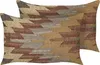 BELIANI Dekokissen 2er Set Mehrfarbig Jute u. Wolle 30x50 Produktbild-Vorschau 1