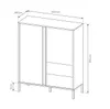 Moderne Kommode DAST 2D2S mit Schubladen – Beige, stilvoll Produktbild-Vorschau 5