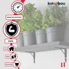 KOTARBAU® 2er Set Regalwinkel Schwarz Metall Stahl 150x150 Produktbild-Vorschau 5