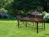 Homelux 6 Sitzer Gartentisch 156x78 cm Polywood braun Produktbild-Vorschau 2