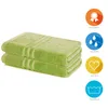 Lavea® 2er Set Duschtuch 70x140, Doppelpack, 100% Baumwolle Produktbild-Vorschau 3