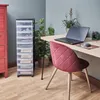 Iris Ohyama Kunststoff-Schubladenbox mit Rollen, 10 flachen Produktbild-Vorschau 3