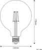 BeBulbs Lampadina LED Milky Globo G125 4W 470Lm E27 2700K - Anteprima dell’immagine prodotto 3